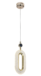 PENDENTE CROMADO 44X17X14CM 7W 350LM 3000K