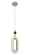 PENDENTE CROMADO 44X17X14CM 7W 350LM 3000K