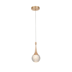 PENDENTE DOURADO DCD02127 10X20CM 5W 300LM 3000K