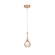 PENDENTE DOURADO DCD02127 10X20CM 5W 300LM 3000K