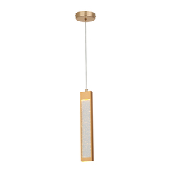PENDENTE DOURADO DCD02136  2,5X5X30CM 5W 300LM 3000K