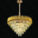 LUSTRE PENDENTE METAL DOURADO+CRISTAL TRANSPARENTE DCD06511