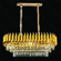 LUSTRE PENDENTE METAL DOURADO+CRISTAL TRANSPARENTE 75X35CM DCD06512