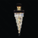PENDENTE METAL PRETO+CRISTAL TRANSPARENTE DCD00493