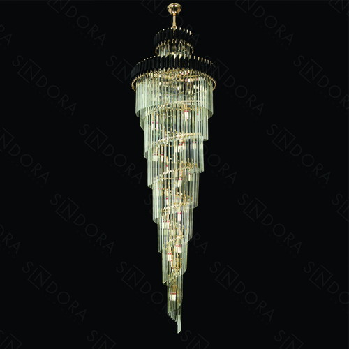 PENDENTE METAL PRETO+CRISTAL TRANSPARENTE DCD06514