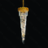 PENDENTE METAL DOURADO+CRISTAL TRANSPARENTE 55X160CM DCD06521