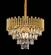 PENDENTE METAL DOURADO+CRISTAL TRANSPARENTE 52X33CM DCD00453