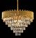 PENDENTE METAL DOURADO+CRISTAL TRANSPARENTE 72X43CM DCD00454