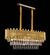 PENDENTE RETANGULAR METAL DOURADO+CRISTAL TRANSPARENTE 76X26CM DCD00455