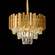 PENDENTE METAL DOURADO+CRISTAL TRANSPARENTE 38X28CM DCD00457
