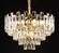 PENDENTE DOURADO+CRISTAL TRANSPARENTE 55X36CM DCD00463