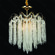 PENDENTE METAL DOURADO+CRISTAL TRANSPARENTE 45X50CM DCD00486