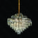 PENDENTE METAL DOURADO+CRISTAL TRANSPARENTE 80CM DCD06519
