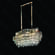 LUSTRE PENDENTE   METAL DOURADO+ CRISTAL 85X30CM DCD06520