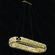 PENDENTE  INOX DOURADO+CRISTAL TRANSPARENTE 82X31CM DCD02890