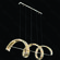 PENDENTE METAL DOURADO+CRISTAL 100×30CM 56W 5600LM 3000K DCD02809