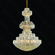 PENDENTE METAL DOURADO+ CRISTAIS TRANSPARENTES  120×180CM  DCD01013