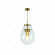 PENDENTE CAJU METAL BRONZE+VIDRO TRANSPARENTE 20×30CM DCD04129