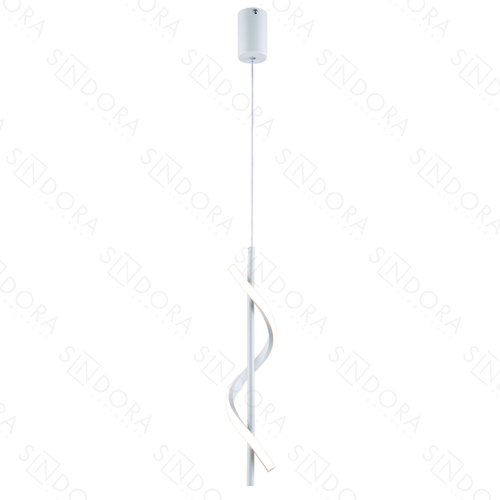 PENDENTE METAL BRANCO+SILICONE 40×12×12CM 10W 700LM 3000K DCD03173