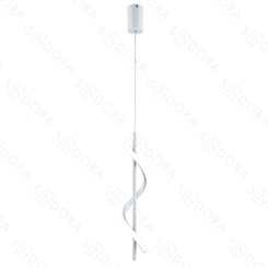 PENDENTE METAL BRANCO+SILICONE 40×12×12CM 10W 700LM 3000K DCD03173