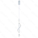 PENDENTE METAL BRANCO+SILICONE 40×12×12CM 10W 700LM 3000K DCD03173