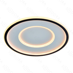 PLAFON METAL PRETO+SILICONE 40CM 49W 3500LM 3000K DCX03123
