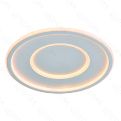 PLAFON METAL BRANCO+SILICONE 40CM 49W 3500LM 3000K  DCX03122