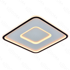 PLAFON METAL PRETO+SILICONE 40CM 49W 3500LM 3000K DCX03120