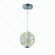 PENDENTE METAL CROMADO+CRISTAL TRANSPARENTE 15×15CM 5W 3000K 500LM  DCD02198