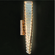 ARANDELA METAL DOURADO+CRISTAL 45×8CM 7W 3000K  DCB0791