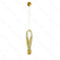 PENDENTE   METAL DOURADO+CRISTAL  45CM 12W 1200LM 3000K DCD02806