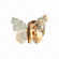 ARANDELA MINI BORBOLETA METAL DOURADO+ACRILICO 20×14CM DCB02204