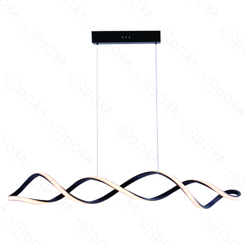 PENDENTE ALUMINIO PRETO+SILICONE 100CM 55W 3850LM 3000K DCD03197