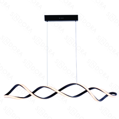 PENDENTE ALUMINIO PRETO+SILICONE 100CM 55W 3850LM 3000K DCD03197