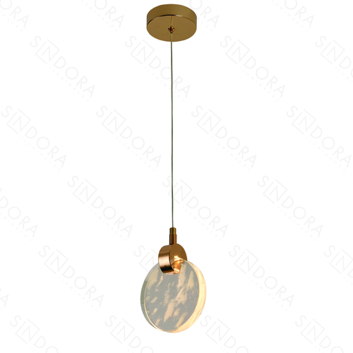 PENDENTE(CRISTAL NUVEM)  BIVOLT METAL DOURADO+CRISTAL  13CM 5W 3000K DCD02189 DC