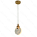 PENDENTE(CRISTAL NUVEM)  BIVOLT METAL DOURADO+CRISTAL  13CM 5W 3000K DCD02189 DC