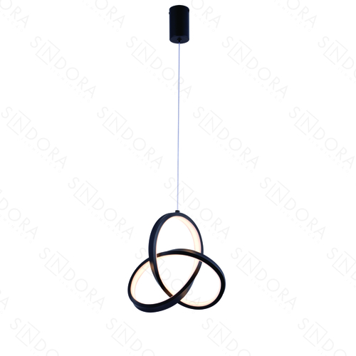 PENDENTE METAL PRETO+SILICONE 20CM 20W 1400LM 3000K DCD03200