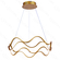 PENDENTE ALUMINIO DOURADO+SILICONE  60CM 86W 3000K 6020LM DCD03157
