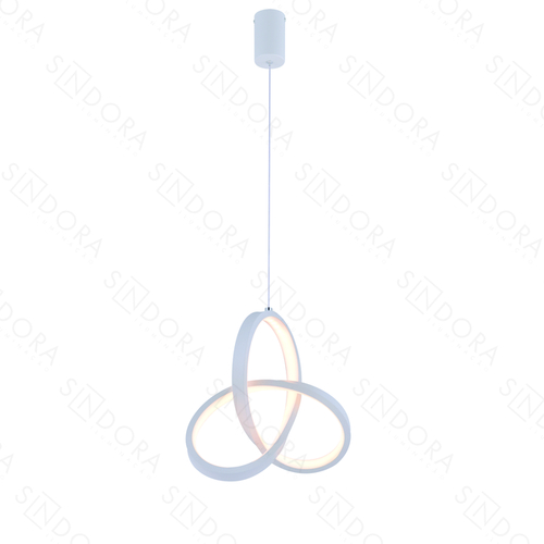 PENDENTE METAL BRANCO+SILICONE 20CM 20W 1400LM 3000K DCD03201