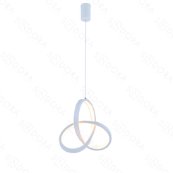 PENDENTE METAL BRANCO+SILICONE 20CM 20W 1400LM 3000K DCD03201