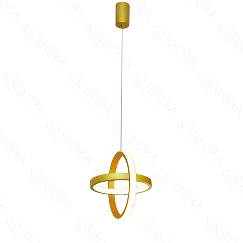 PENDENTE DOURADO+SILICONE 22CM 26W 1820LM 3000K DCD03205