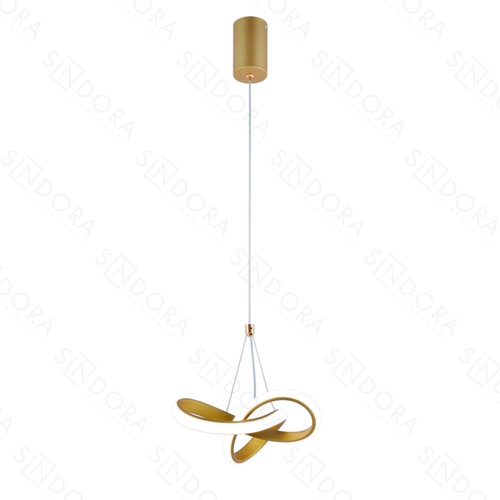 PENDENTE METAL DOURADO+SILICONE  20×18CM 20W 1400LM 3000K DCD03217