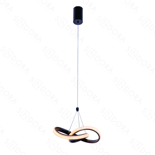 PENDENTE METAL PRETO+SILICONE 20×18CM 20W 1400LM 3000K DCD03218
