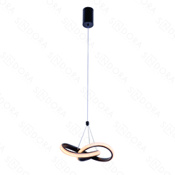 PENDENTE METAL PRETO+SILICONE 20×18CM 20W 1400LM 3000K DCD03218