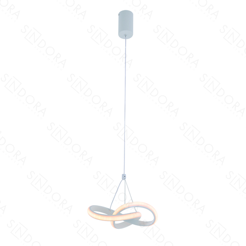 PENDENTE  METAL BRANCO+SILICONE 20×18CM 20W 1400LM 3000K DCD03219