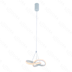 PENDENTE  METAL BRANCO+SILICONE 20×18CM 20W 1400LM 3000K DCD03219