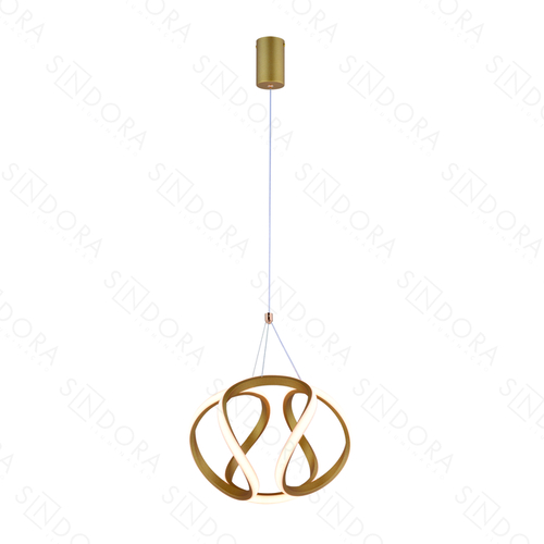 PENDENTE METAL DOURADO+SILICONE  20CM 39W 2730LM 3000K DCD03220