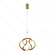PENDENTE METAL DOURADO+SILICONE  20CM 39W 2730LM 3000K DCD03220