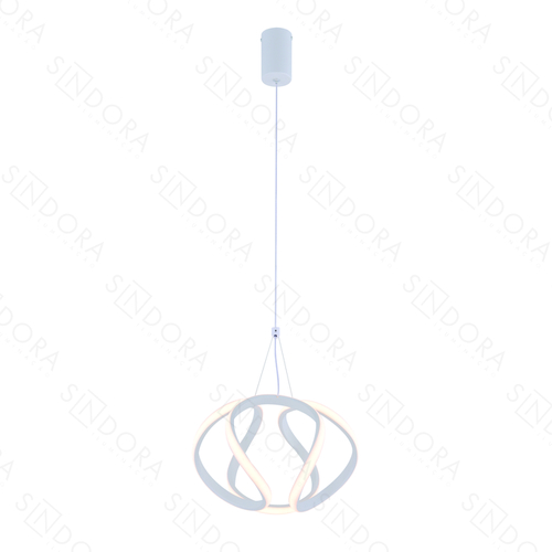 PENDENTE METAL BRANCO+SILICONE  20CM 39W 2730LM 3000K DCD03222