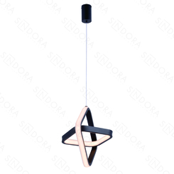 PENDENTE METAL PRETO+SILICONE 22CM 24W 1680LM 3000K DCD3203